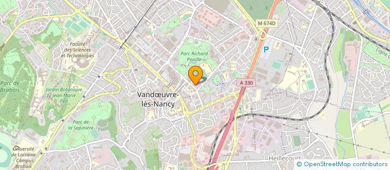 localisation de l'entreprise UNION SPORTIVE DE VANDOEUVRE HANDISPORT  VANDUVRE-LES-NANCY