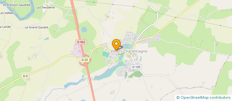 localisation de l'entreprise UNION SPORTIVE DE VILLIERS CHARLEMAGNE  VILLIERS-CHARLEMAGNE