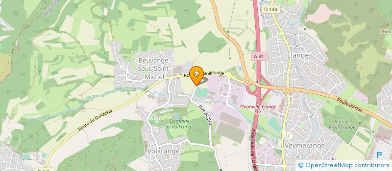 localisation de l'entreprise UNION SPORTIVE DE VOLKRANGE  THIONVILLE