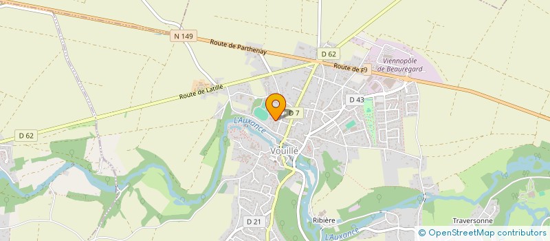 localisation de l'entreprise UNION SPORTIVE DE VOUILLE  VOUILLE