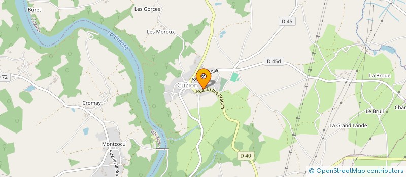 localisation de l'entreprise UNION SPORTIVE DES 2 RIVES à CUZION