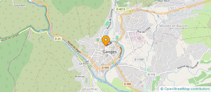 localisation de l'entreprise UNION SPORTIVE DES BASSES CEVENNES à GANGES