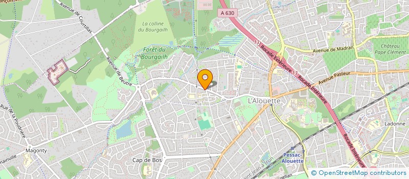 localisation de l'entreprise UNION SPORTIVE DES CENTRAFRICAINS DE BORDEAUX  PESSAC