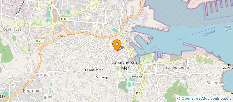 localisation de l'entreprise UNION SPORTIVE DES CHEMINOTS DE LA SEYNE à LA SEYNE-SUR-MER
