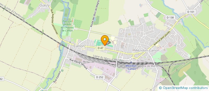 localisation de l'entreprise UNION SPORTIVE DES CHEMINOTS DE MEZIDON GYMNASTIQUE  MEZIDON VALLEE D'AUGE