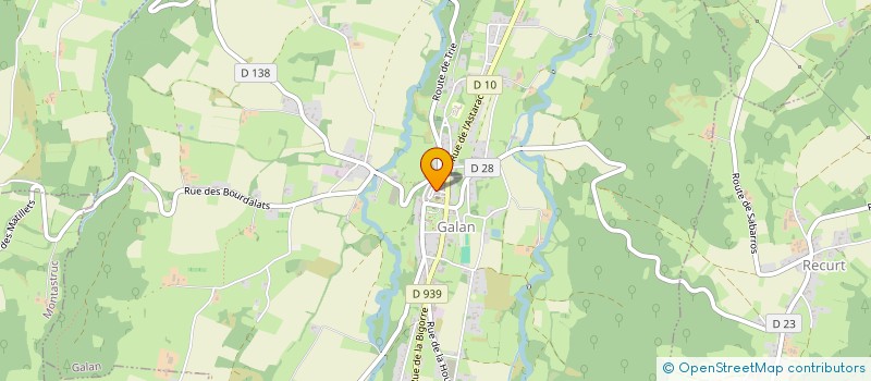 localisation de l'entreprise UNION SPORTIVE DES COTEAUX  GALAN