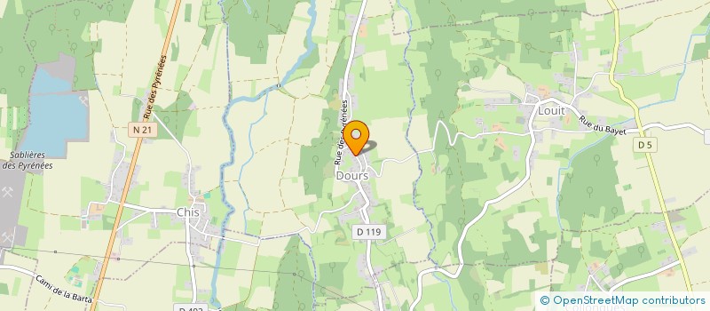 localisation de l'entreprise UNION SPORTIVE DES COTEAUX DE POUYASTRUC  POUYASTRUC