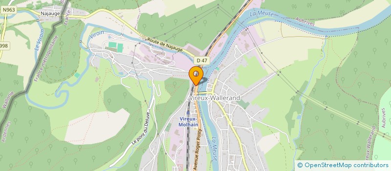 localisation de l'entreprise UNION SPORTIVE DES DEUX VIREUX  VIREUX-MOLHAIN