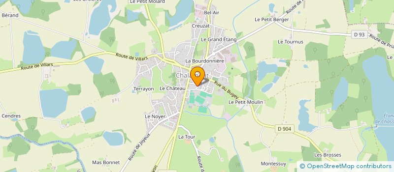localisation de l'entreprise UNION SPORTIVE DES DOMBES à CHALAMONT