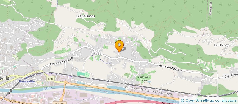 localisation de l'entreprise UNION SPORTIVE DES ECOLES D'AYZE  AYSE