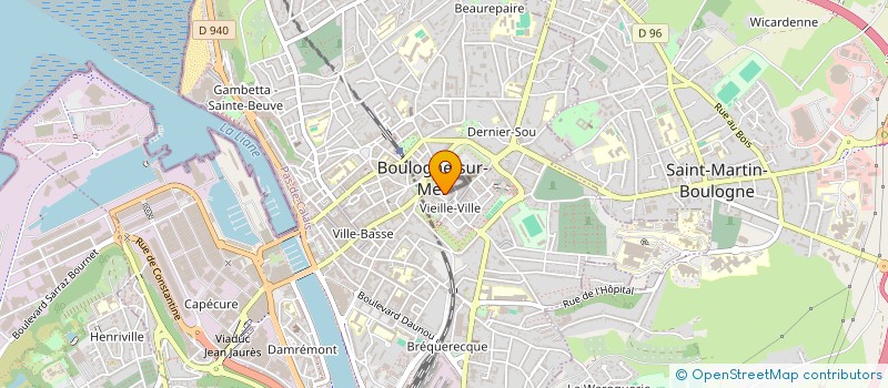 localisation de l'entreprise UNION SPORTIVE DES MUNICIPAUX DE BOULOGNE-SUR-MER à BOULOGNE-SUR-MER