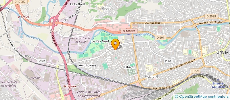 localisation de l'entreprise UNION SPORTIVE DES TURCS DE BRIVE  BRIVE-LA-GAILLARDE