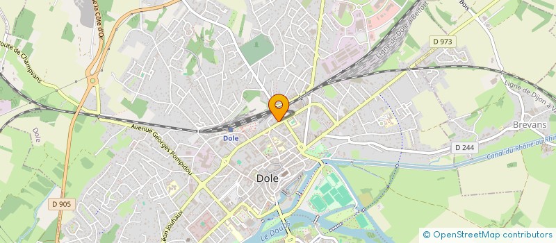 localisation de l'entreprise UNION SPORTIVE DOLOISE à DOLE
