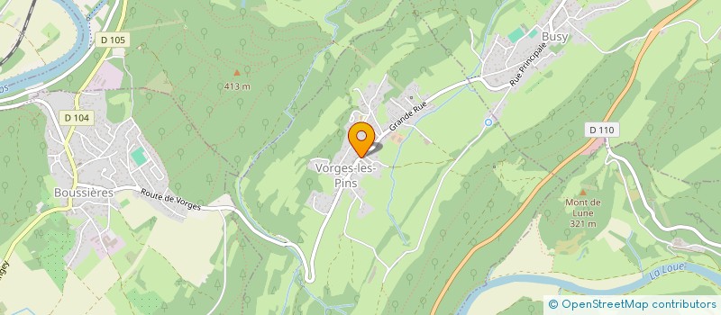 localisation de l'entreprise UNION SPORTIVE DOUBS ET LOUE  VORGES-LES-PINS