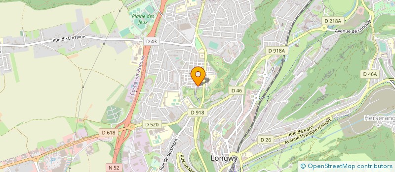 localisation de l'entreprise UNION SPORTIVE DU BASSIN DE LONGWY RUGBY à LONGWY