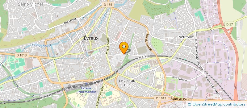 localisation de l'entreprise UNION SPORTIVE DU COLLEGE D'ENSEIGNEMENT SECONDAIRE  EVREUX