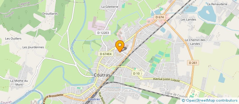 localisation de l'entreprise UNION SPORTIVE DU JUMP à COUTRAS