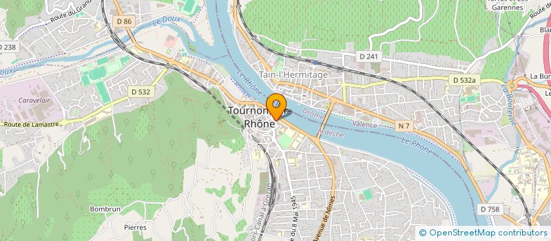 localisation de l'entreprise UNION SPORTIVE DU LYCEE DE TOURNON à TOURNON-SUR-RHONE