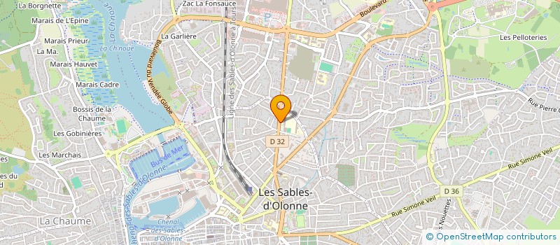 localisation de l'entreprise UNION SPORTIVE DU LYCEE MIXTE DES SABLES D'OLONNE à LES SABLES D'OLONNE