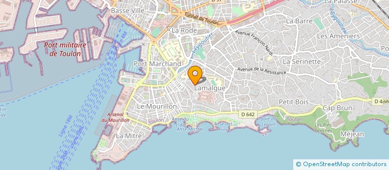 localisation de l'entreprise UNION SPORTIVE DU MOURILLON à TOULON