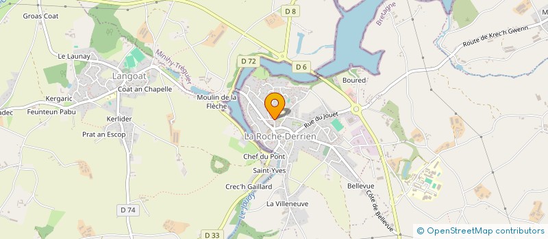 localisation de l'entreprise UNION SPORTIVE DU PAYS ROCHOIS ET LANGOATAIS (USPRL)  LA ROCHE-JAUDY