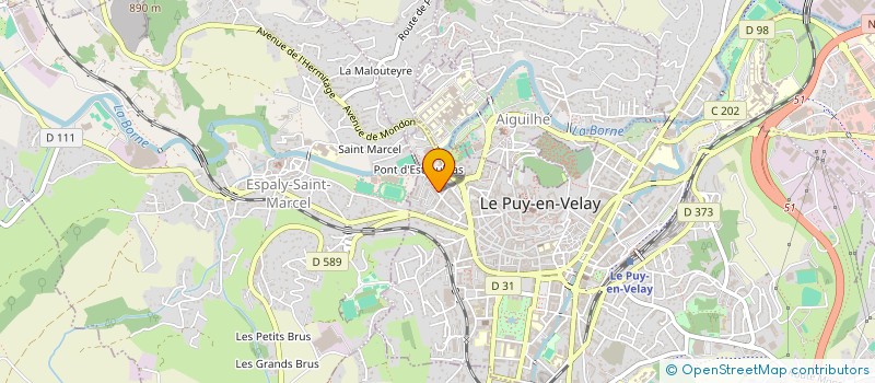 localisation de l'entreprise UNION SPORTIVE DU VELAY à LE PUY-EN-VELAY