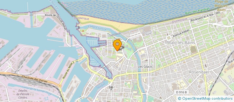 localisation de l'entreprise UNION SPORTIVE DUNKERQUOISE SECTION BADMINTON à DUNKERQUE