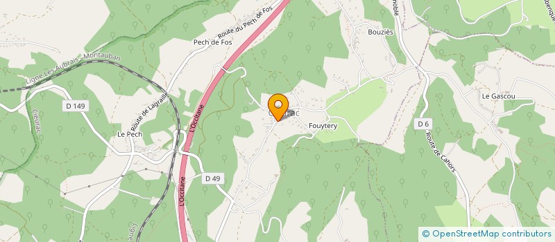 localisation de l'entreprise UNION SPORTIVE ECOLE DE LALBENQUE  LALBENQUE