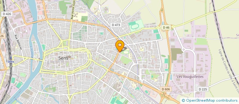 localisation de l'entreprise UNION SPORTIVE ECOLES PUBLIQUES DE SENS  SENS