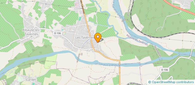 localisation de l'entreprise UNION SPORTIVE ENSEIGNEMENT PREMIER DEGRE DES ECOLES DE LA COMMUNE DE RIBAUTE LES TAVERNES  RIBAUTE-LES-TAVERNES