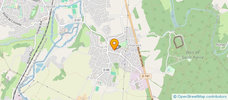 localisation de l'entreprise UNION SPORTIVE ENSEIGNEMENT PRIMAIRE  SMARVES