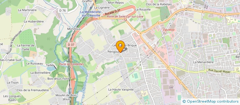 localisation de l'entreprise UNION SPORTIVE ENSEIGNEMENT PRIMAIRE  SAINT-CYR-SUR-LOIRE