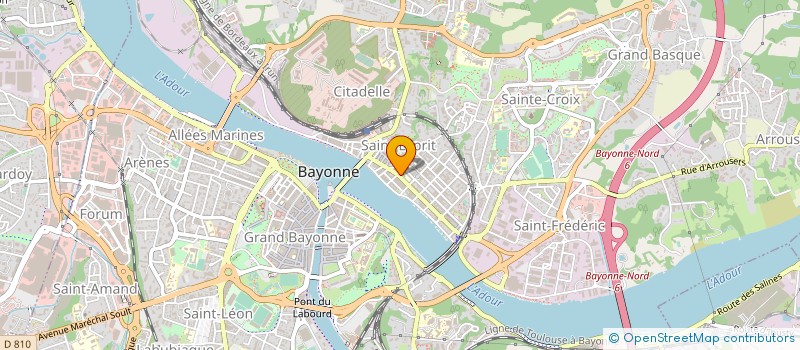 localisation de l'entreprise UNION SPORTIVE ENSEIGNEMT PREMIER DEGRE à BAYONNE
