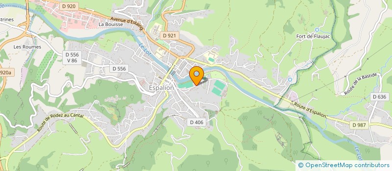 localisation de l'entreprise UNION SPORTIVE ESPALIONNAISE  ESPALION