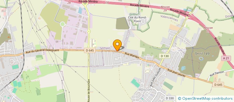 localisation de l'entreprise UNION SPORTIVE ET ARTISTIQUE DES CHEMINOTS DE SOMAIN SECTION BADMINTON  SOMAIN