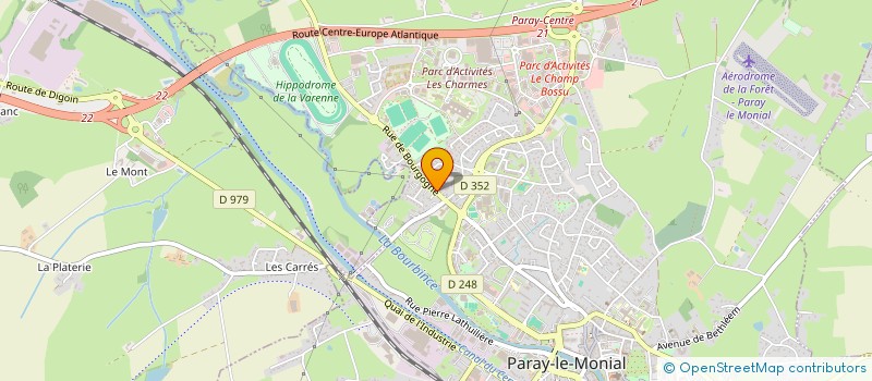 localisation de l'entreprise UNION SPORTIVE ET CHEMINOTS PARAY-FOOT à PARAY-LE-MONIAL