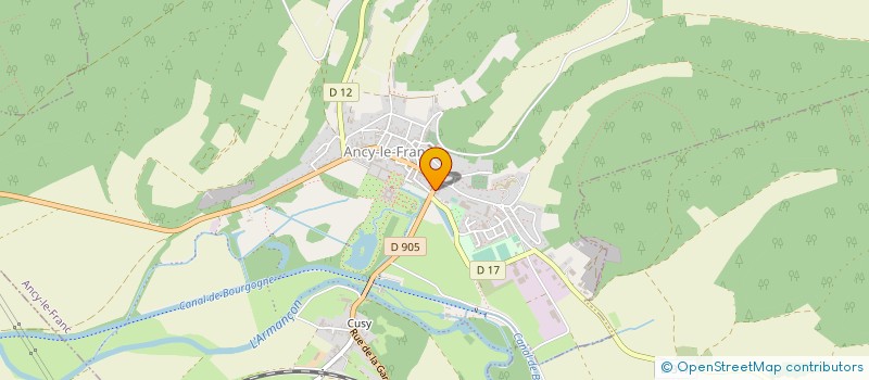 localisation de l'entreprise UNION SPORTIVE ET CULTURELLE  ANCY-LE-FRANC