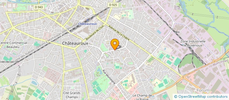 localisation de l'entreprise UNION SPORTIVE ET CULTURELLE CASTELROUSSINE  CHATEAUROUX