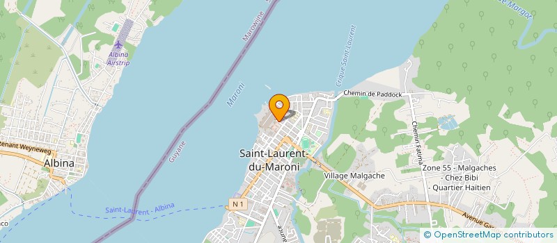 localisation de l'entreprise UNION SPORTIVE ET CULTURELLE MARONI à SAINT-LAURENT-DU-MARONI