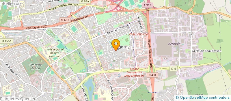 localisation de l'entreprise UNION SPORTIVE ET LOISIRS SOURDS DE METZ  METZ