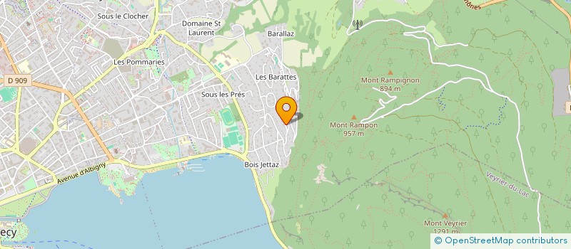 localisation de l'entreprise UNION SPORTIVE ET MUSICALE ANCILEVIENNE  ANNECY