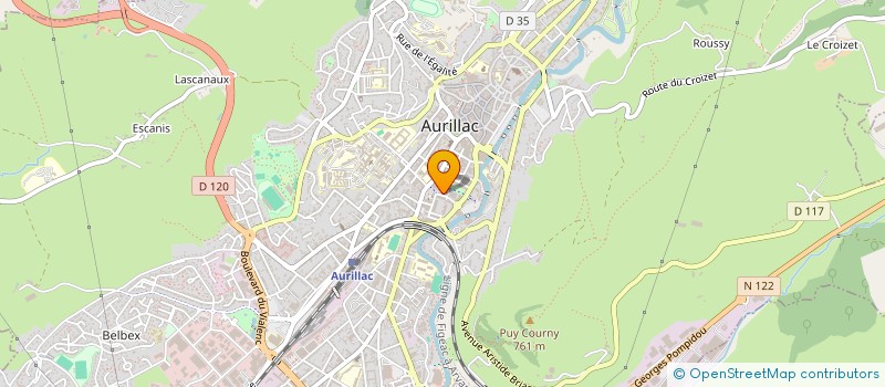 localisation de l'entreprise UNION SPORTIVE FEDERATION EDUCA NATIONAL à AURILLAC