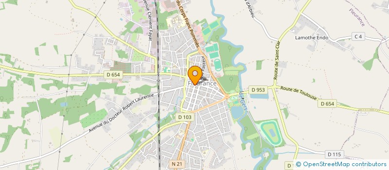 localisation de l'entreprise UNION SPORTIVE FLEURANCE LECT  FLEURANCE