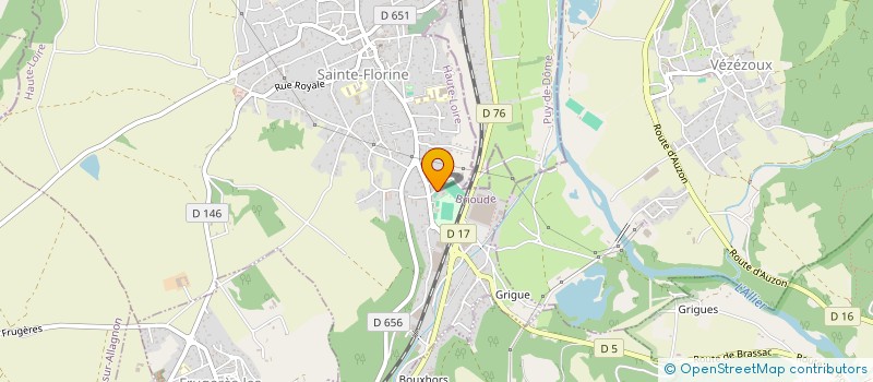 localisation de l'entreprise UNION SPORTIVE FLORINOISE SECTION RUGBY  SAINTE-FLORINE