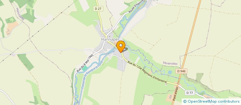 localisation de l'entreprise UNION SPORTIVE FOOTBALL CLUB  HANNAPES