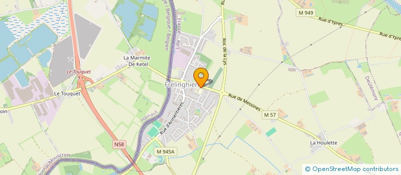 localisation de l'entreprise UNION SPORTIVE FRELINGHINOISE  HOUPLINES