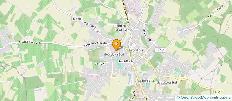 localisation de l'entreprise UNION SPORTIVE FRONTONNAISE CYCLISME  FRONTON