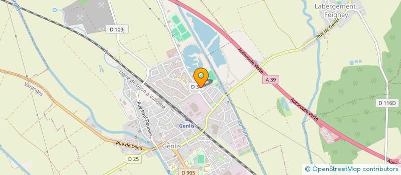 localisation de l'entreprise UNION SPORTIVE GENLIS  GENLIS