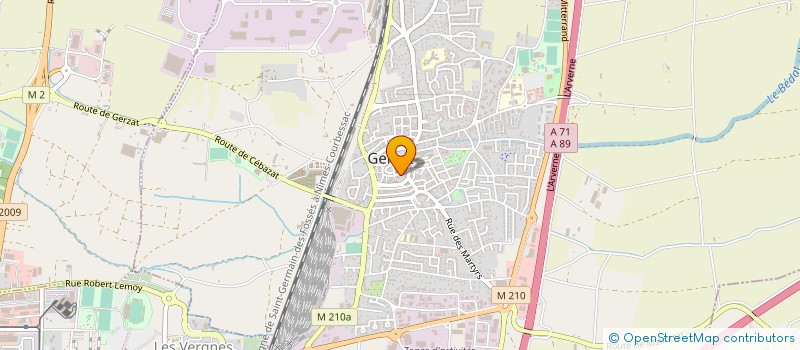 localisation de l'entreprise UNION SPORTIVE GERZATOISE  GERZAT