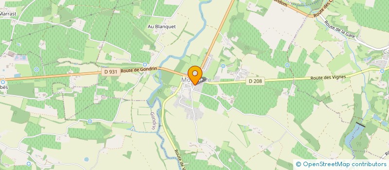 localisation de l'entreprise UNION SPORTIVE GONDRINOISE  GONDRIN
